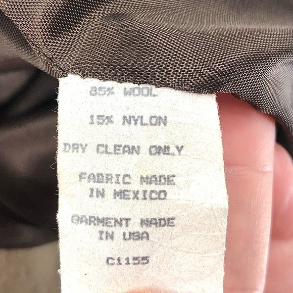 Double D Ranch Wool Blend Jacket Studded Western Blazer Long Sleeve Tan Sz Small - Picture 7 of 11